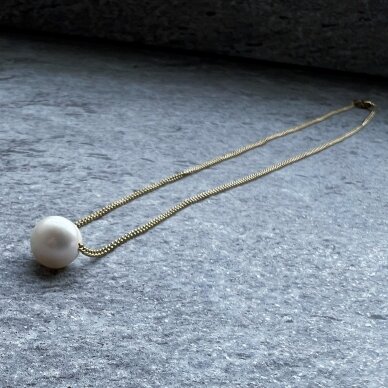 Chain necklace PEARL DROP 1